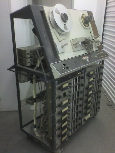 Specially modified Ampex MM-1000 16 track recorder